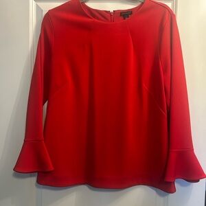 Ann Taylor Vibrant Red Blouse